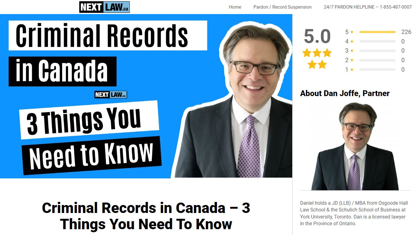 Criminal Records in Canada - 3 Things You Need To Know