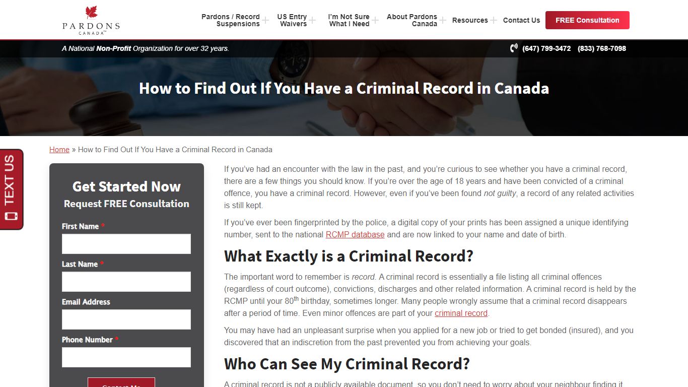 How to Find Out If You Have a Criminal Record in Canada - Pardons Canada